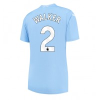 Manchester City Kyle Walker #2 Hjemmedrakt Dame 2023-24 Kortermet